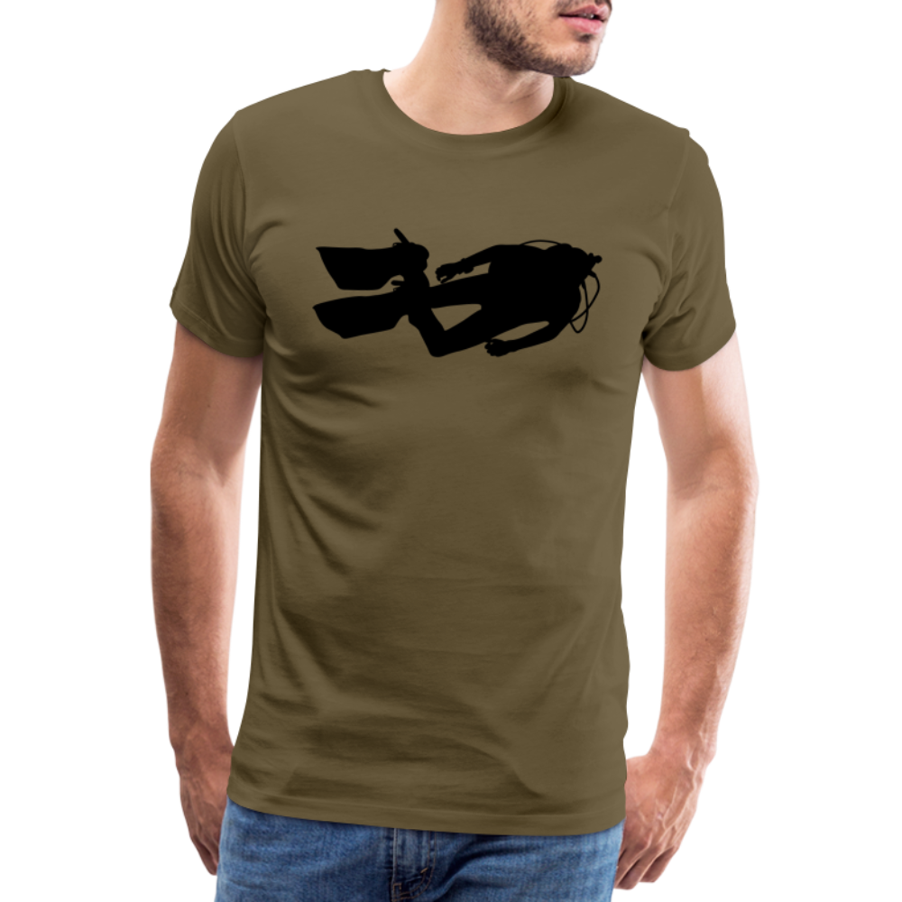 Men’s Premium T-Shirt - Diver man - Khaki
