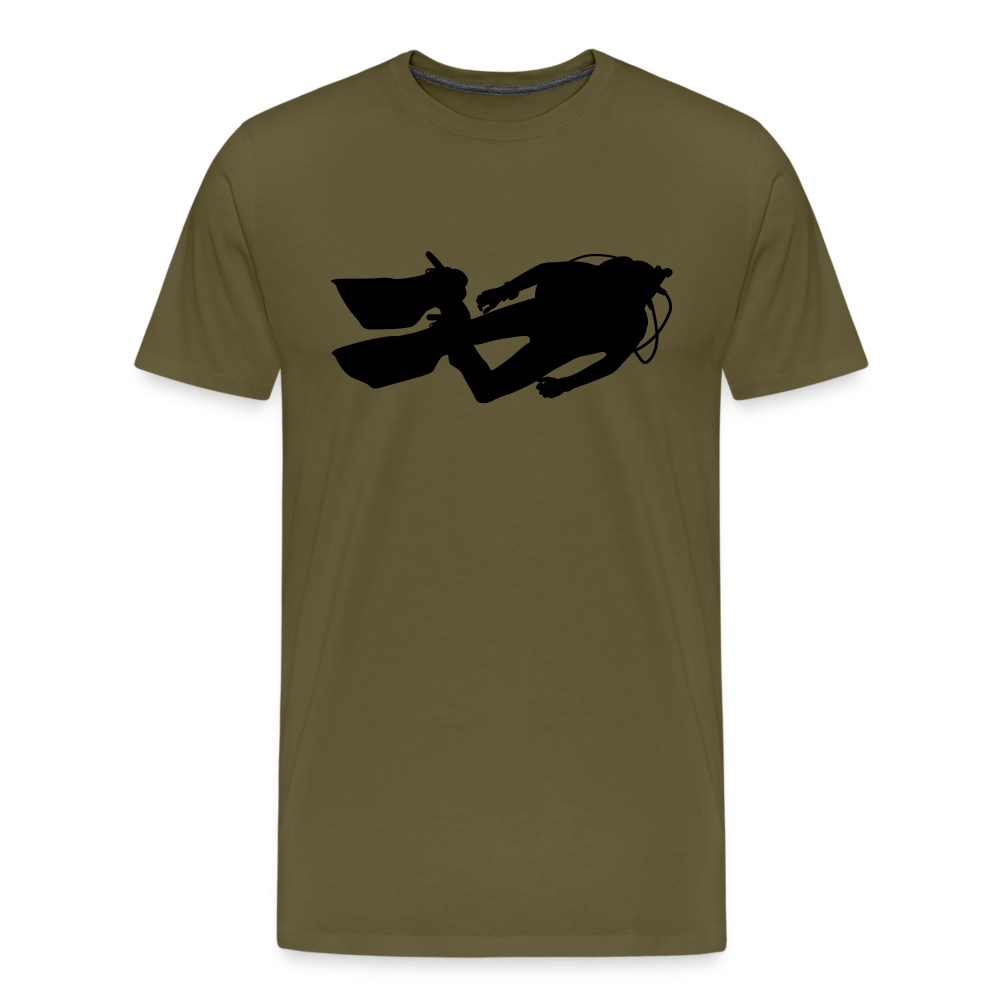 Men’s Premium T-Shirt - Diver man - Khaki