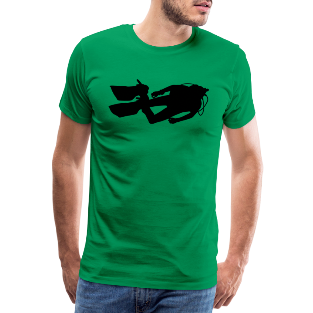 Men’s Premium T-Shirt - Diver man - Kelly Green
