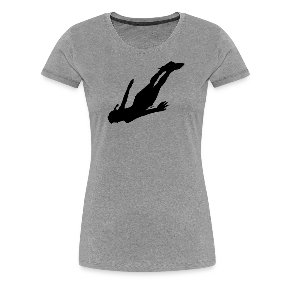Girl’s Premium T-Shirt - Diver woman - Grau meliert