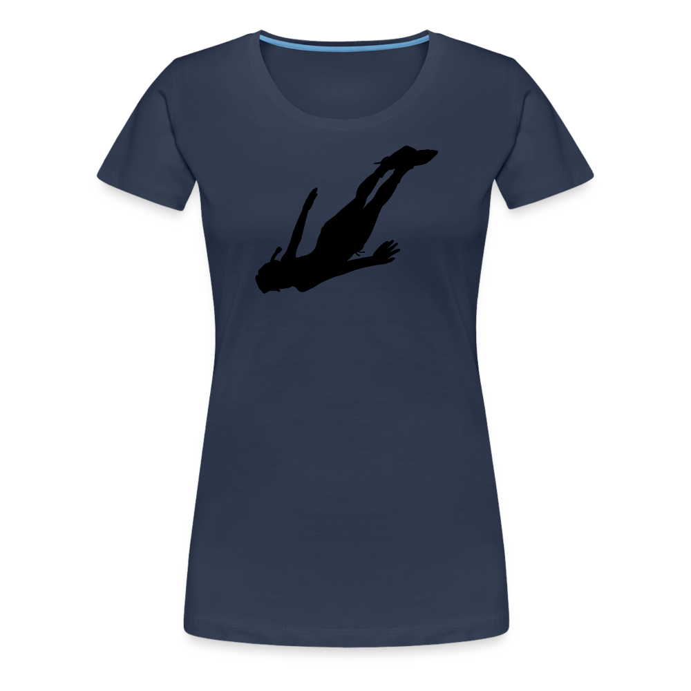 Girl’s Premium T-Shirt - Diver woman - Navy