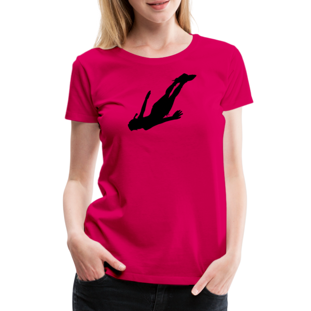 Girl’s Premium T-Shirt - Diver woman - dunkles Pink
