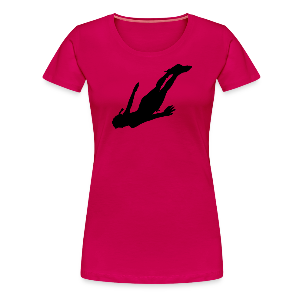 Girl’s Premium T-Shirt - Diver woman - dunkles Pink
