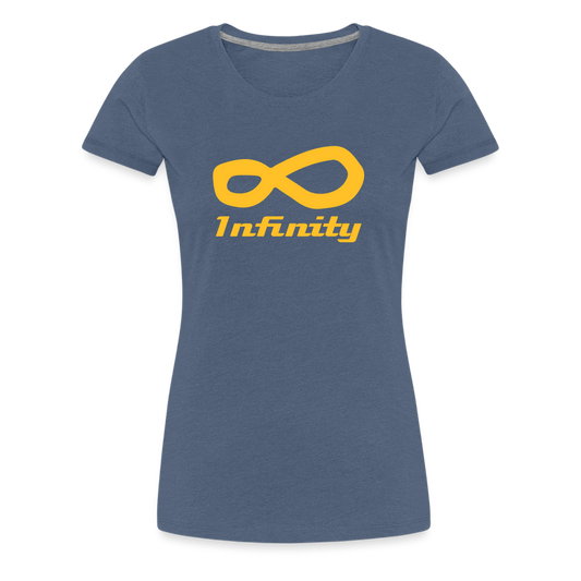 Girl’s Premium T-Shirt - Infinity - Blau meliert