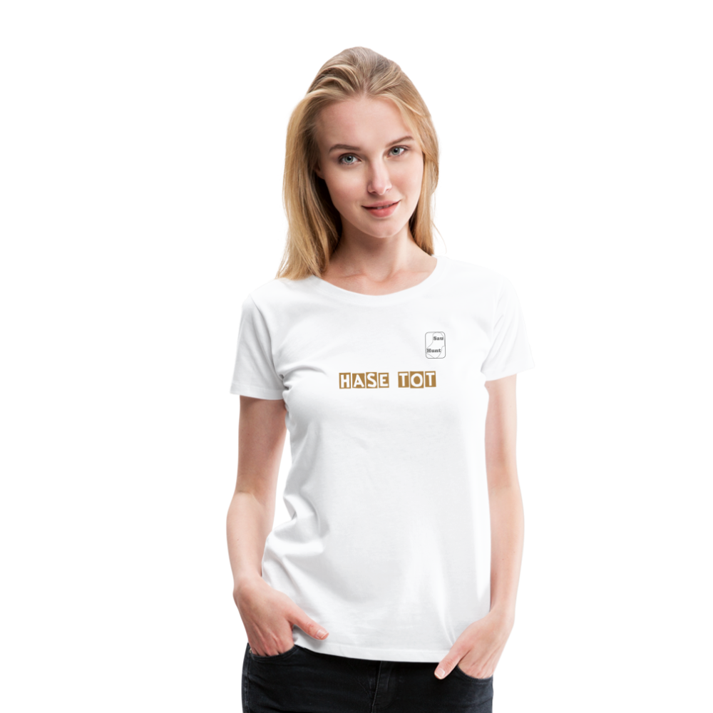 Girl’s Premium T-Shirt - Hase tot - weiß