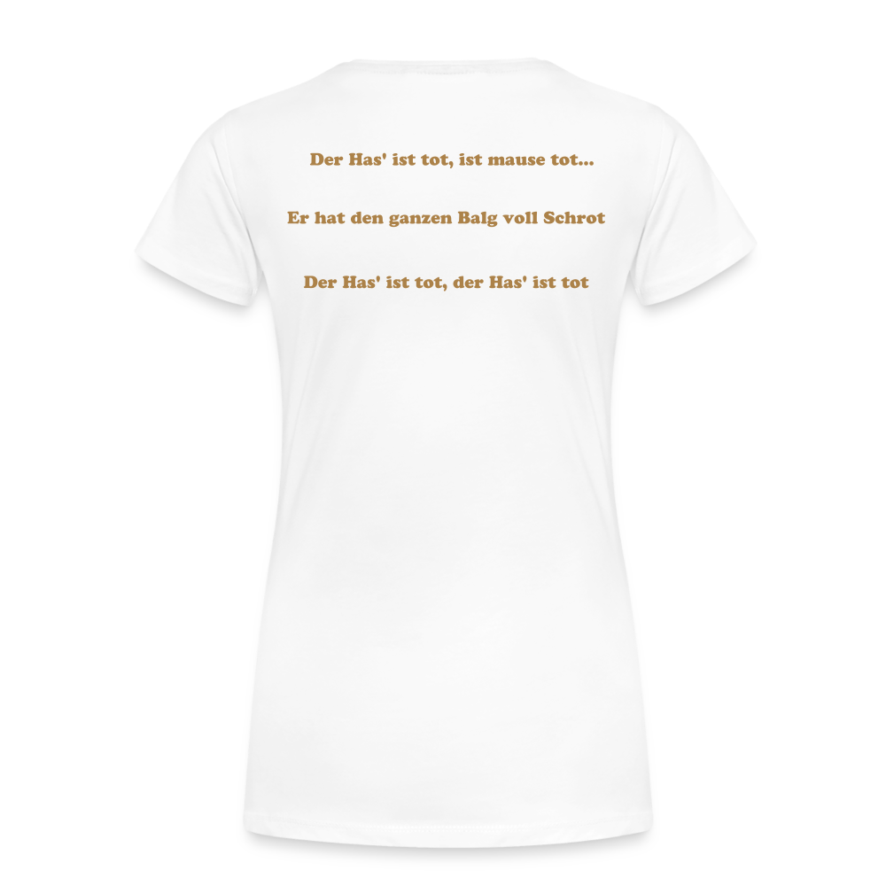 Girl’s Premium T-Shirt - Hase tot - weiß