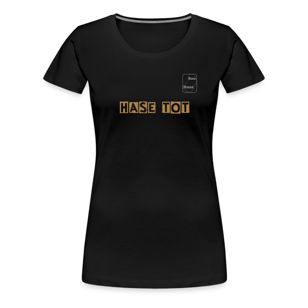 Girl’s Premium T-Shirt - Hase tot - Schwarz