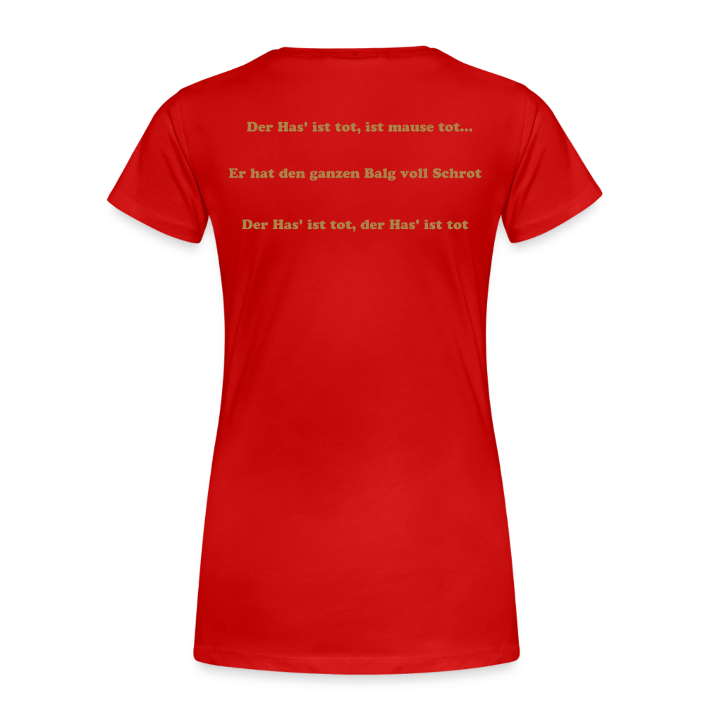 Girl’s Premium T-Shirt - Hase tot - Rot