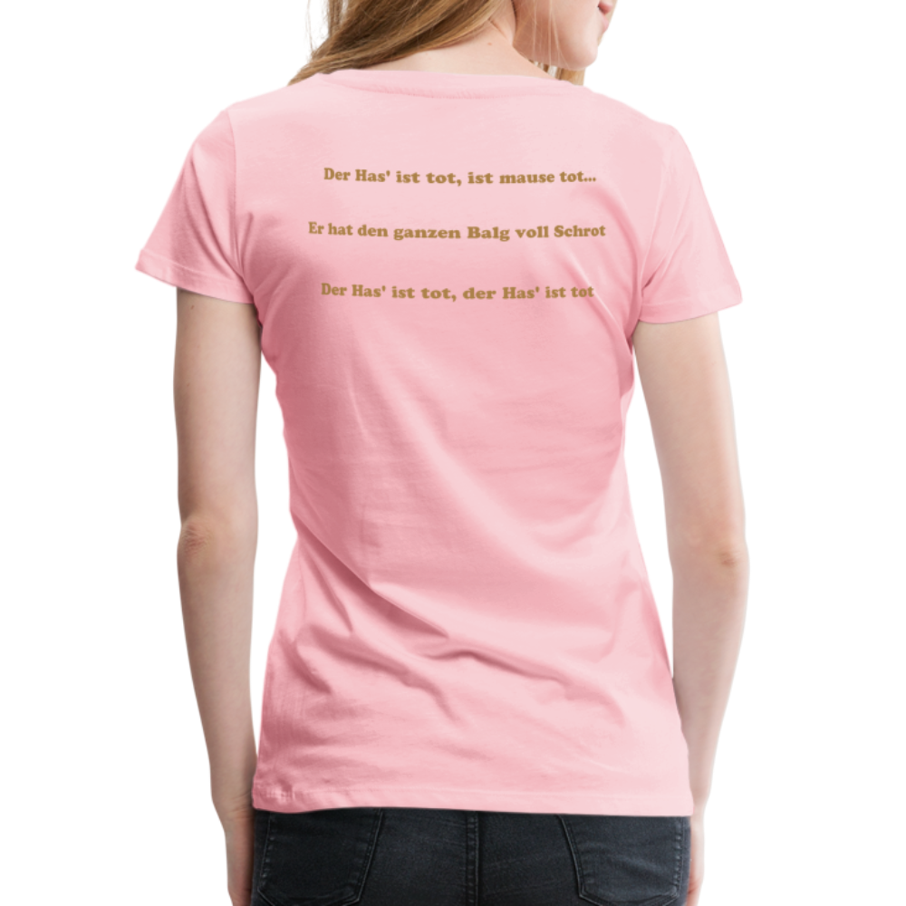 Girl’s Premium T-Shirt - Hase tot - Hellrosa