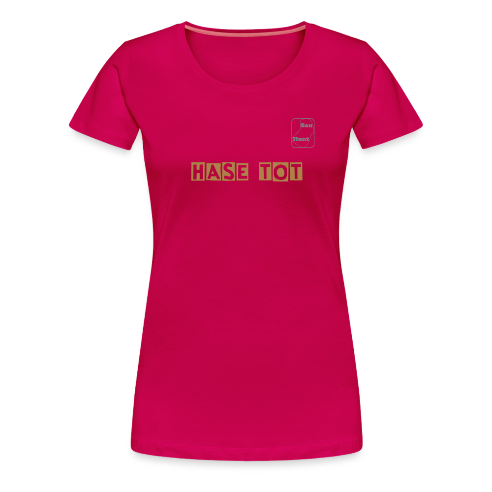 Girl’s Premium T-Shirt - Hase tot - dunkles Pink