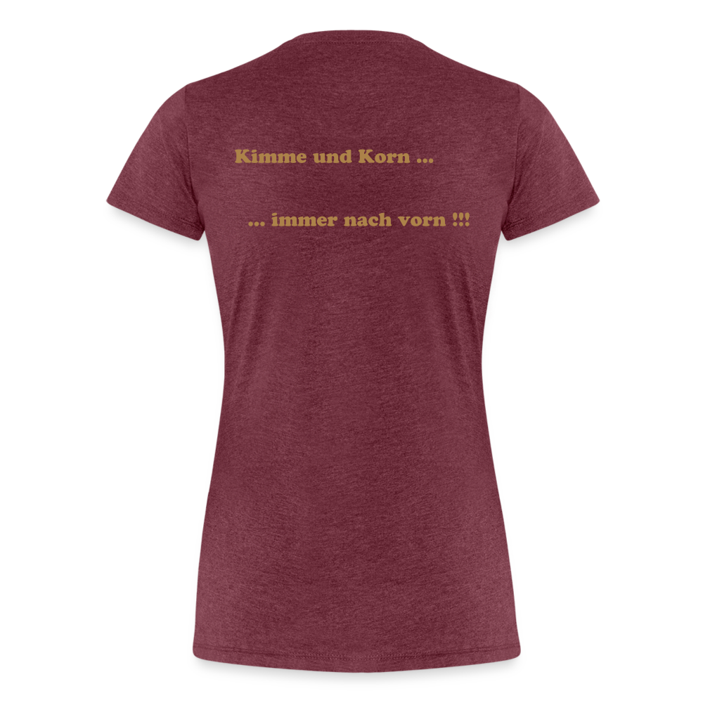 Girl’s Premium T-Shirt - Kimme&Korn - Bordeauxrot meliert