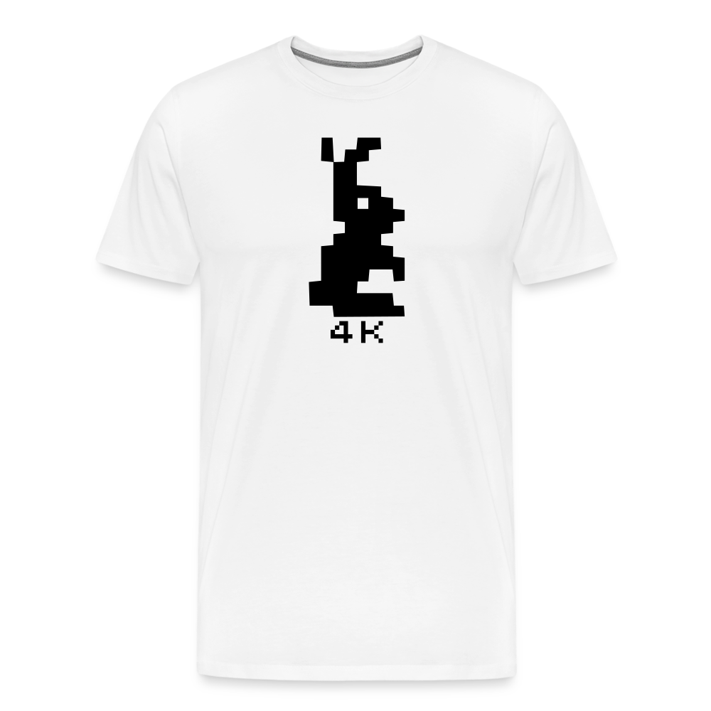 Men’s Premium T-Shirt - 4k Hase - weiß