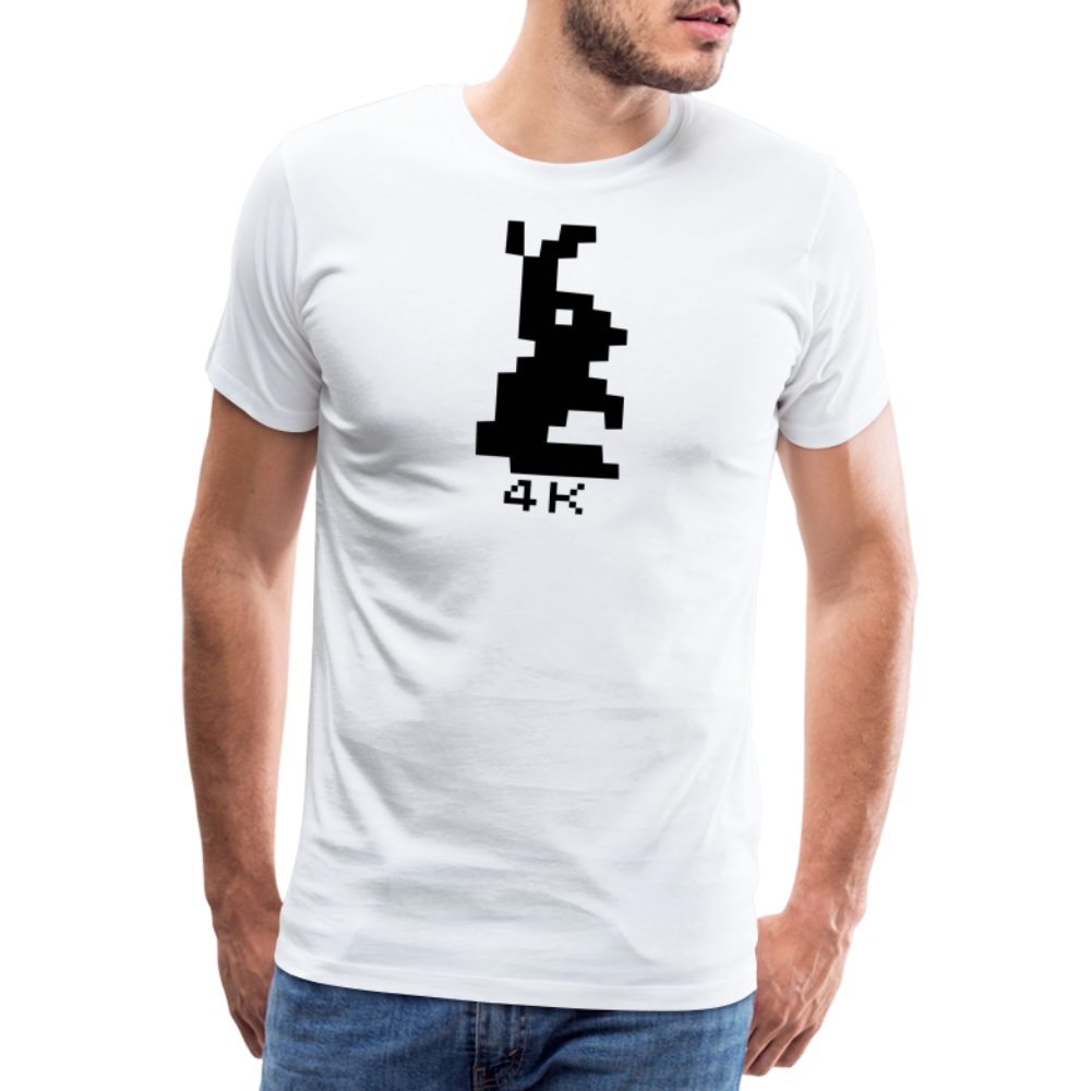 Men’s Premium T-Shirt - 4k Hase - weiß