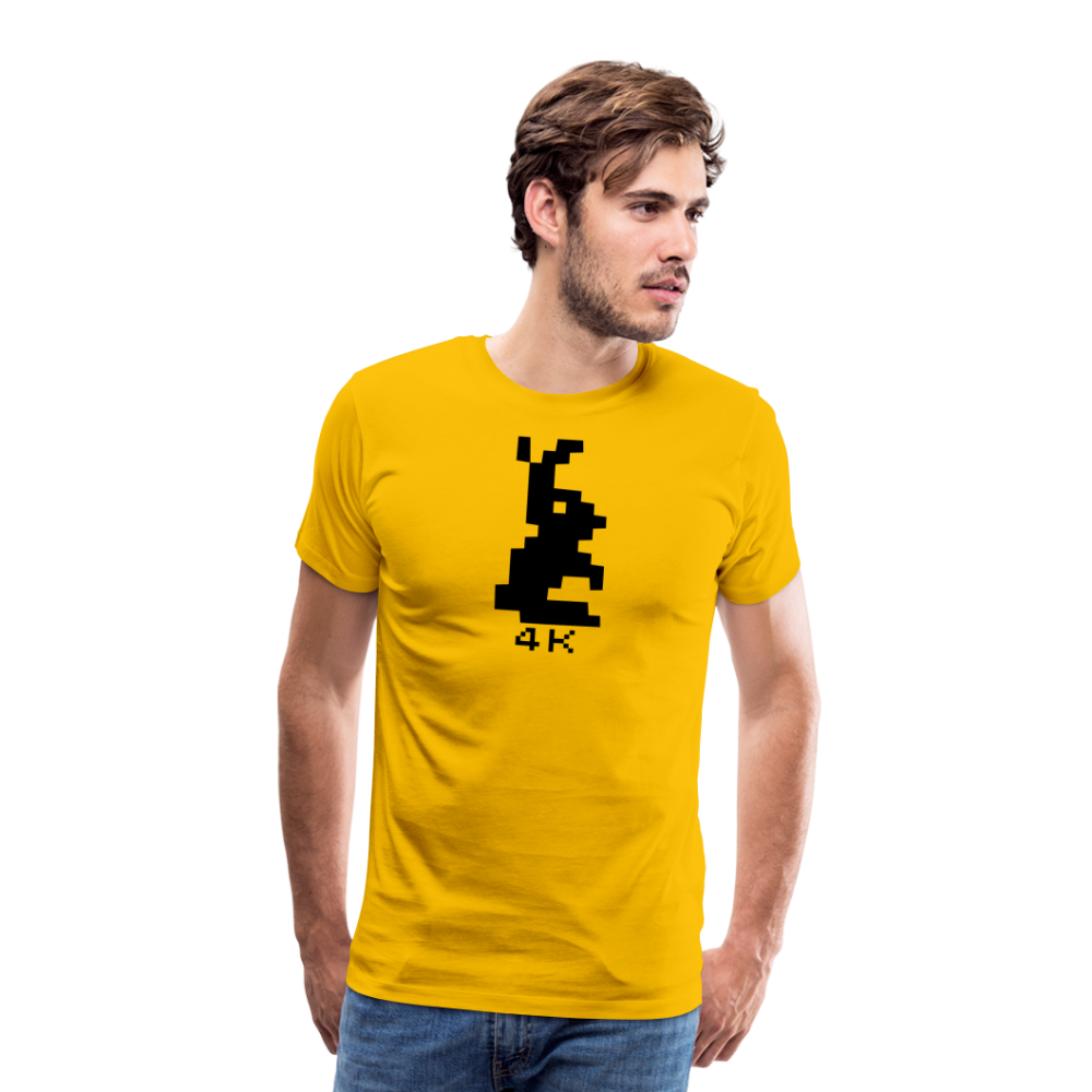Men’s Premium T-Shirt - 4k Hase - Sonnengelb