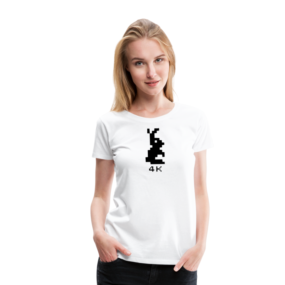 Girl's Premium T-Shirt - 4k Hase - weiß