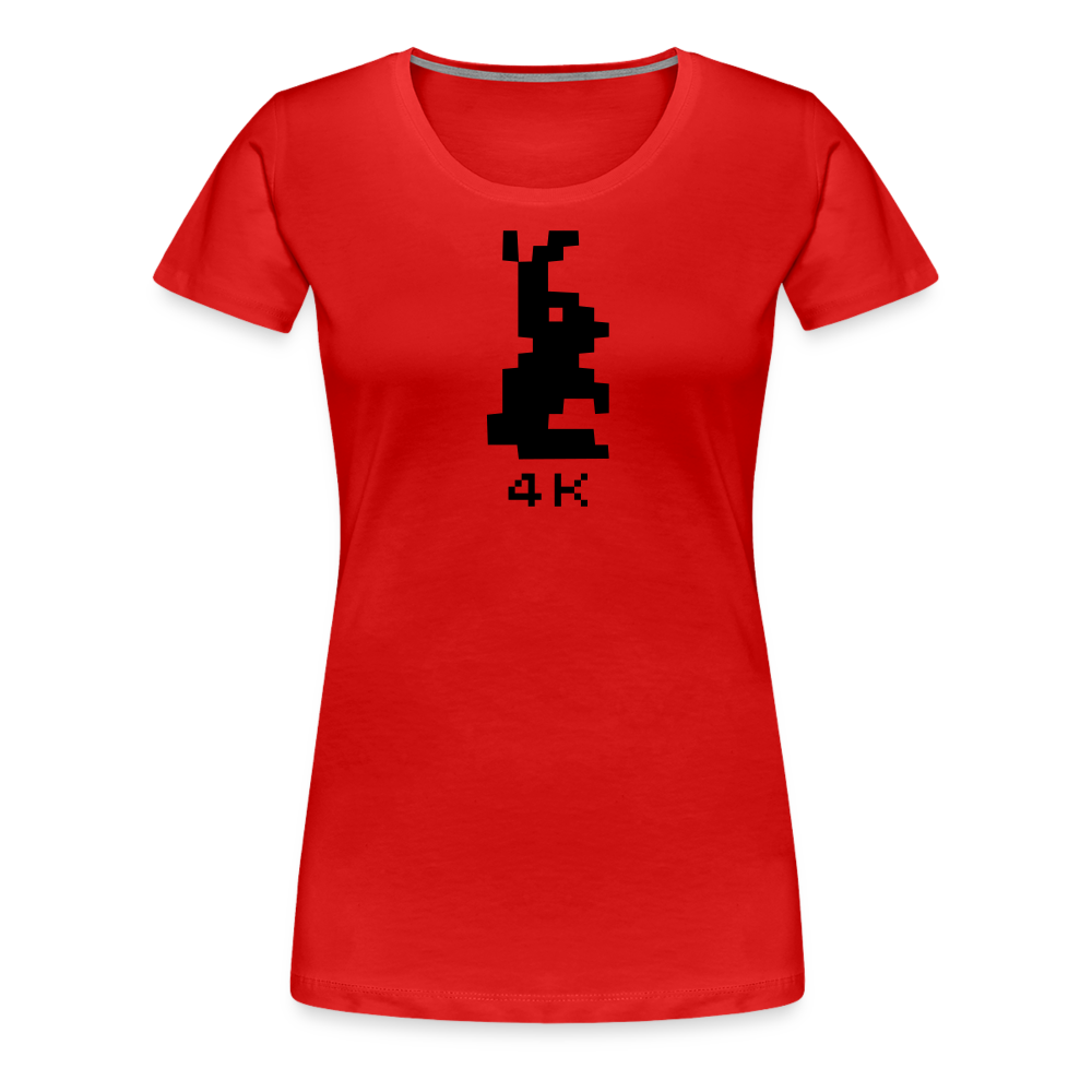 Girl's Premium T-Shirt - 4k Hase - Rot