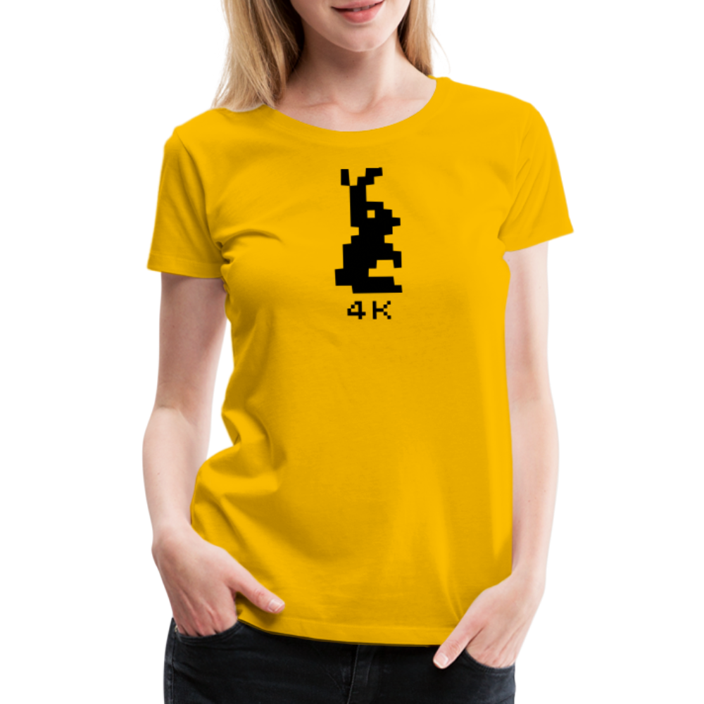 Girl's Premium T-Shirt - 4k Hase - Sonnengelb