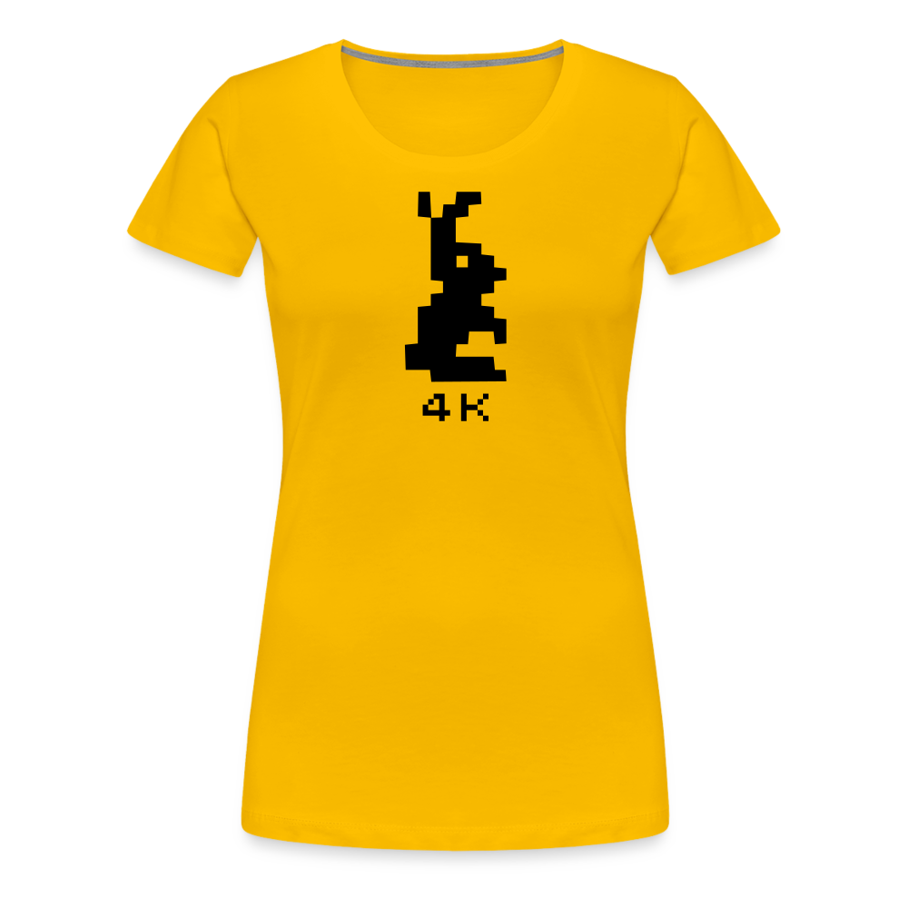 Girl's Premium T-Shirt - 4k Hase - Sonnengelb