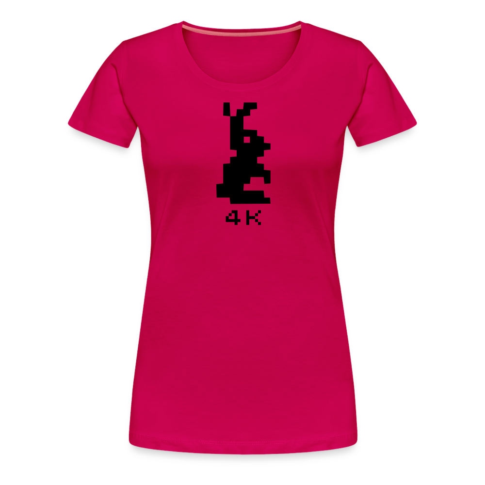Girl's Premium T-Shirt - 4k Hase - dunkles Pink