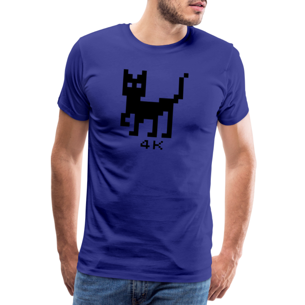 Men’s Premium T-Shirt - 4k Katze - Königsblau