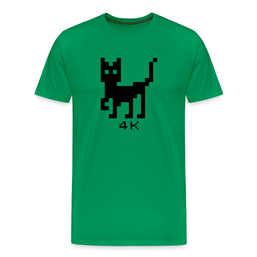 Men’s Premium T-Shirt - 4k Katze - Kelly Green