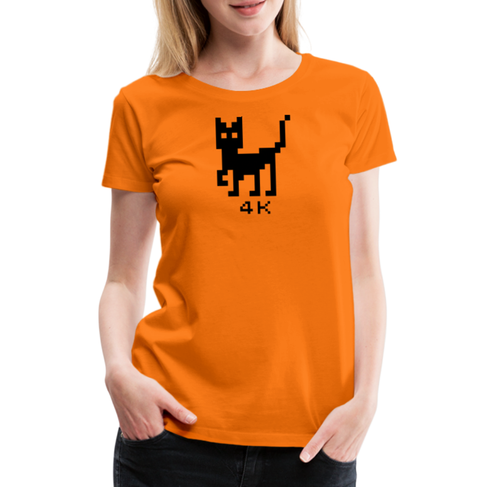 Girl’s Premium T-Shirt - 4k Katze - Orange