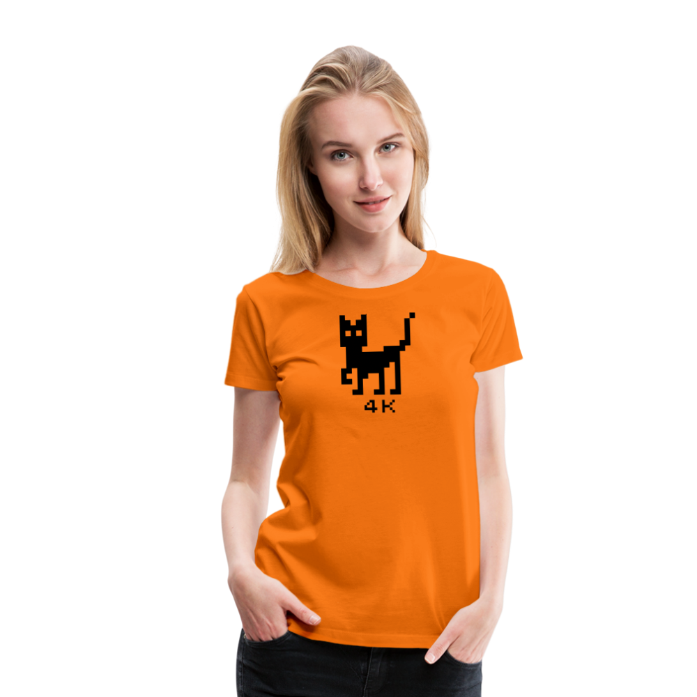 Girl’s Premium T-Shirt - 4k Katze - Orange