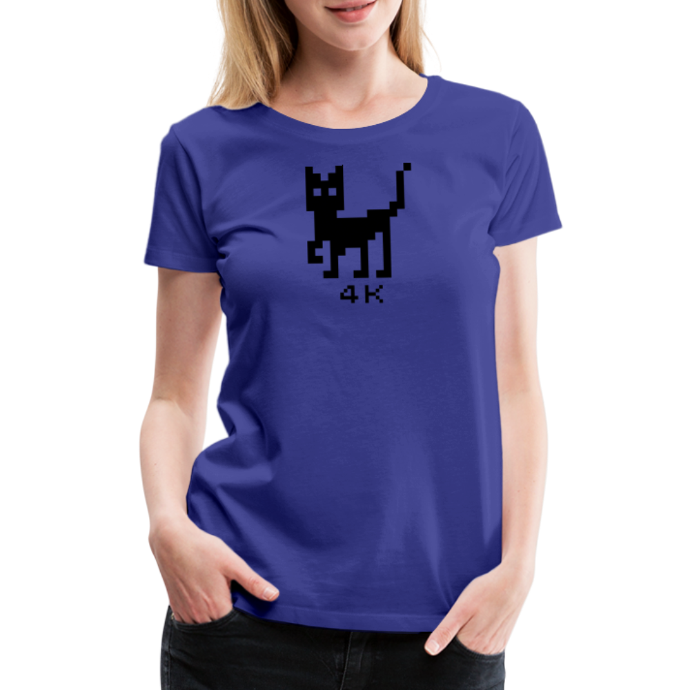 Girl’s Premium T-Shirt - 4k Katze - Königsblau
