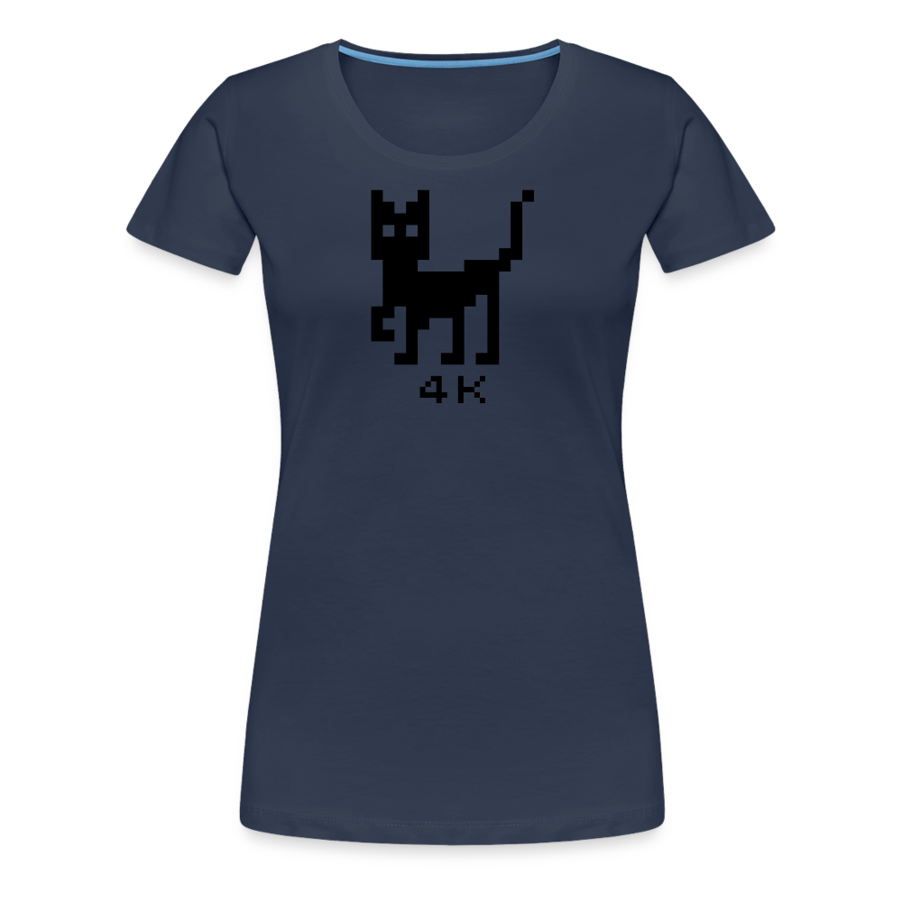 Girl’s Premium T-Shirt - 4k Katze - Navy