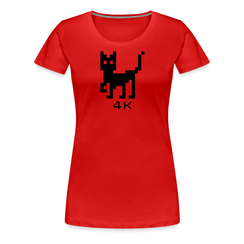Girl’s Premium T-Shirt - 4k Katze - Rot
