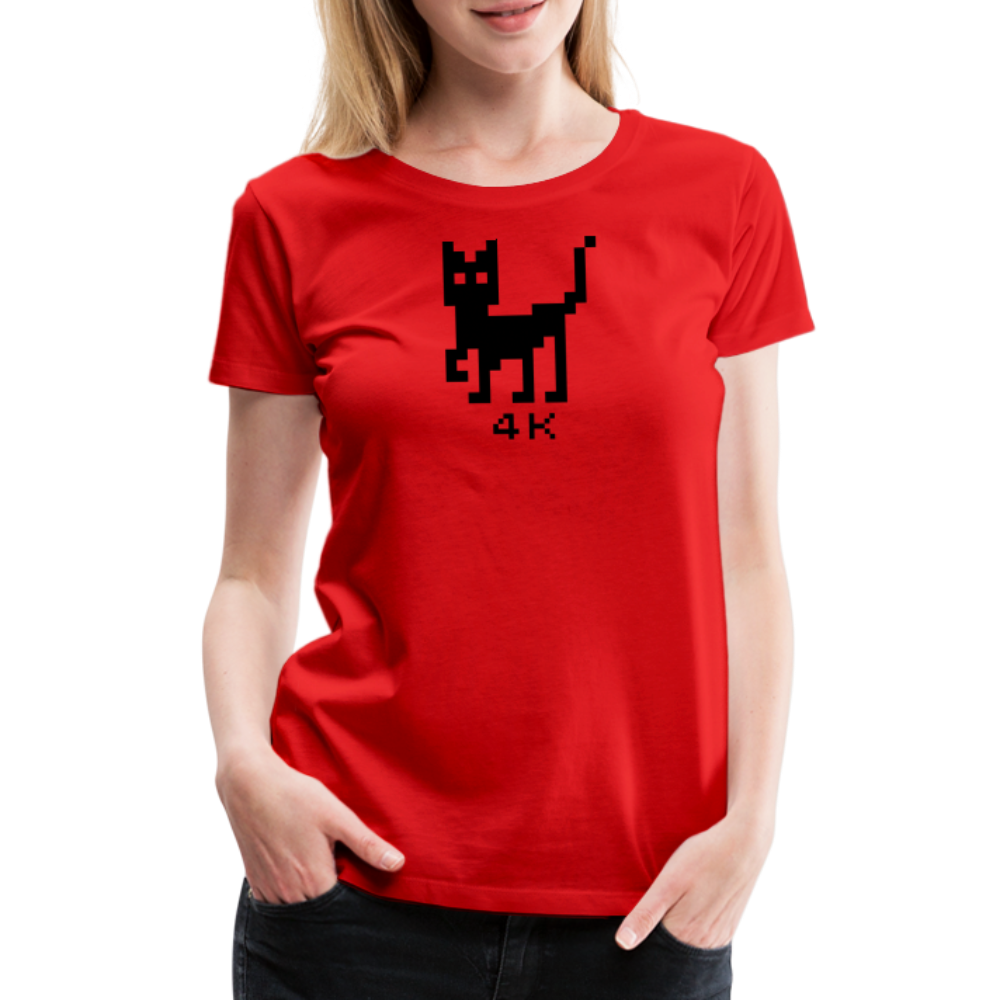 Girl’s Premium T-Shirt - 4k Katze - Rot