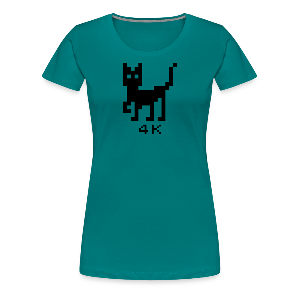 Girl’s Premium T-Shirt - 4k Katze - Divablau