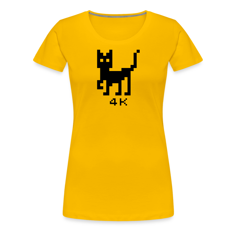 Girl’s Premium T-Shirt - 4k Katze - Sonnengelb