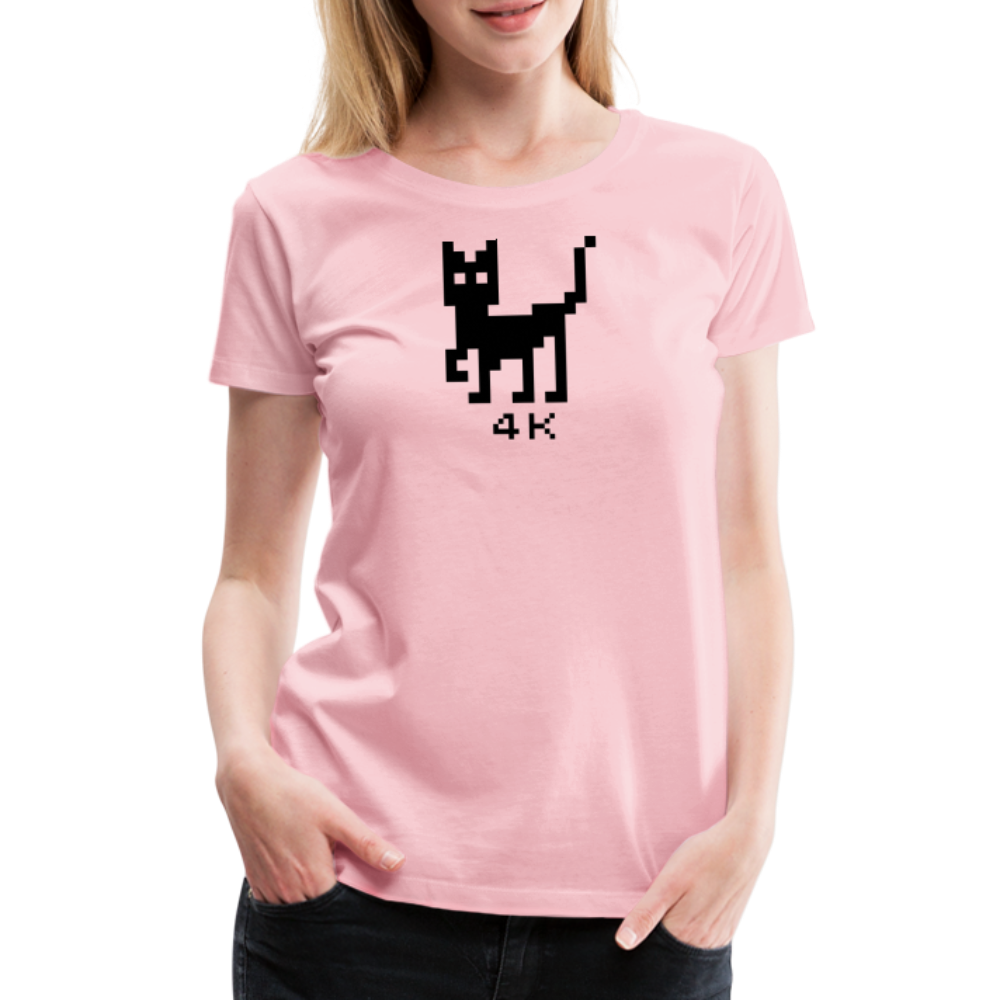 Girl’s Premium T-Shirt - 4k Katze - Hellrosa