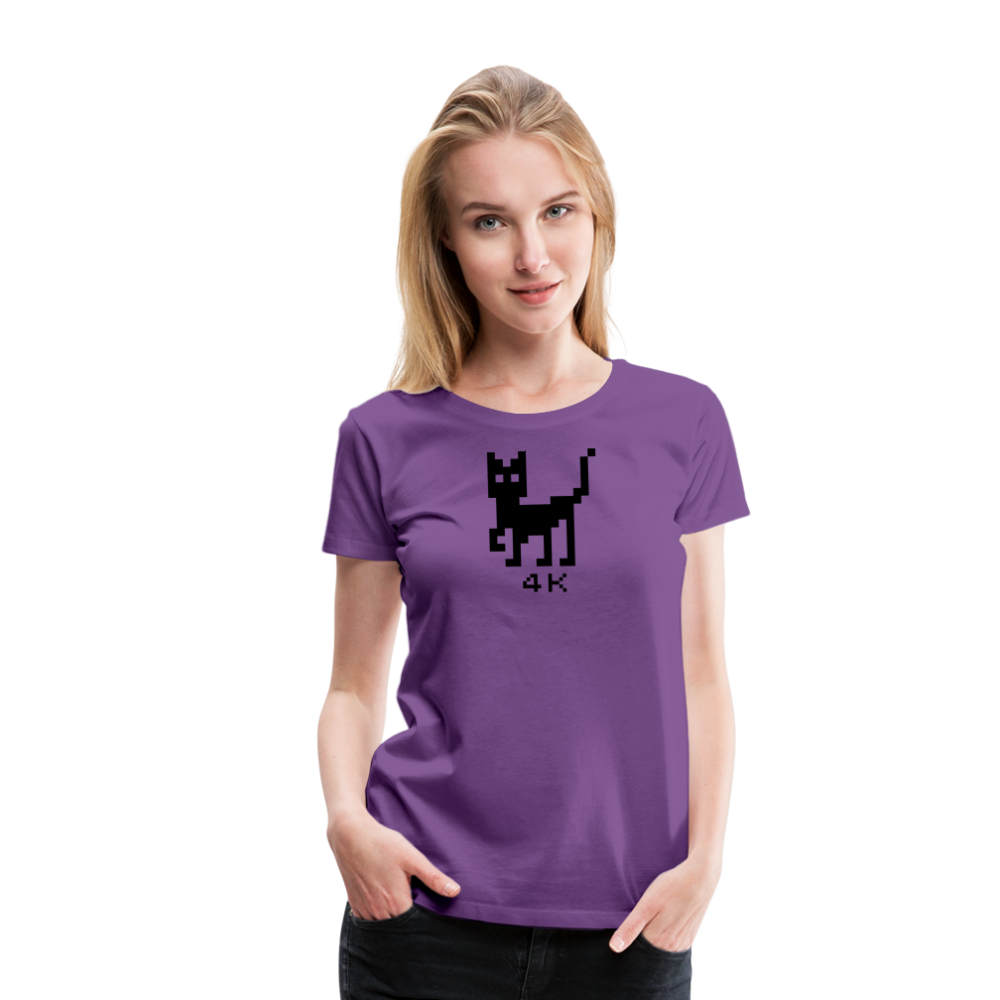 Girl’s Premium T-Shirt - 4k Katze - Lila