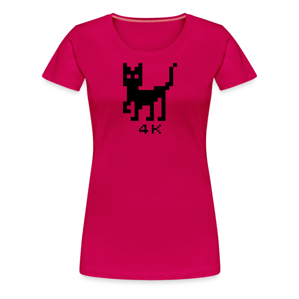 Girl’s Premium T-Shirt - 4k Katze - dunkles Pink