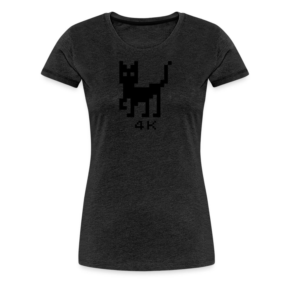 Girl’s Premium T-Shirt - 4k Katze - Anthrazit