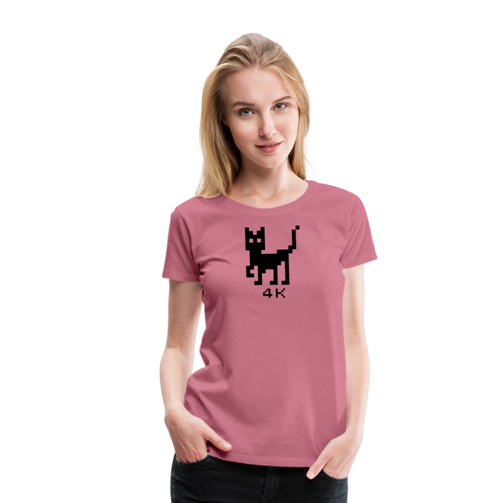 Girl’s Premium T-Shirt - 4k Katze - Malve