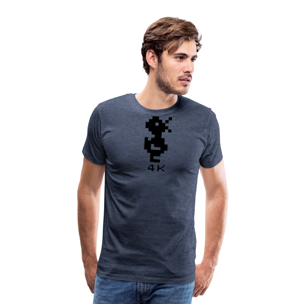 Men’s Premium T-Shirt - 4k Ente - Blau meliert
