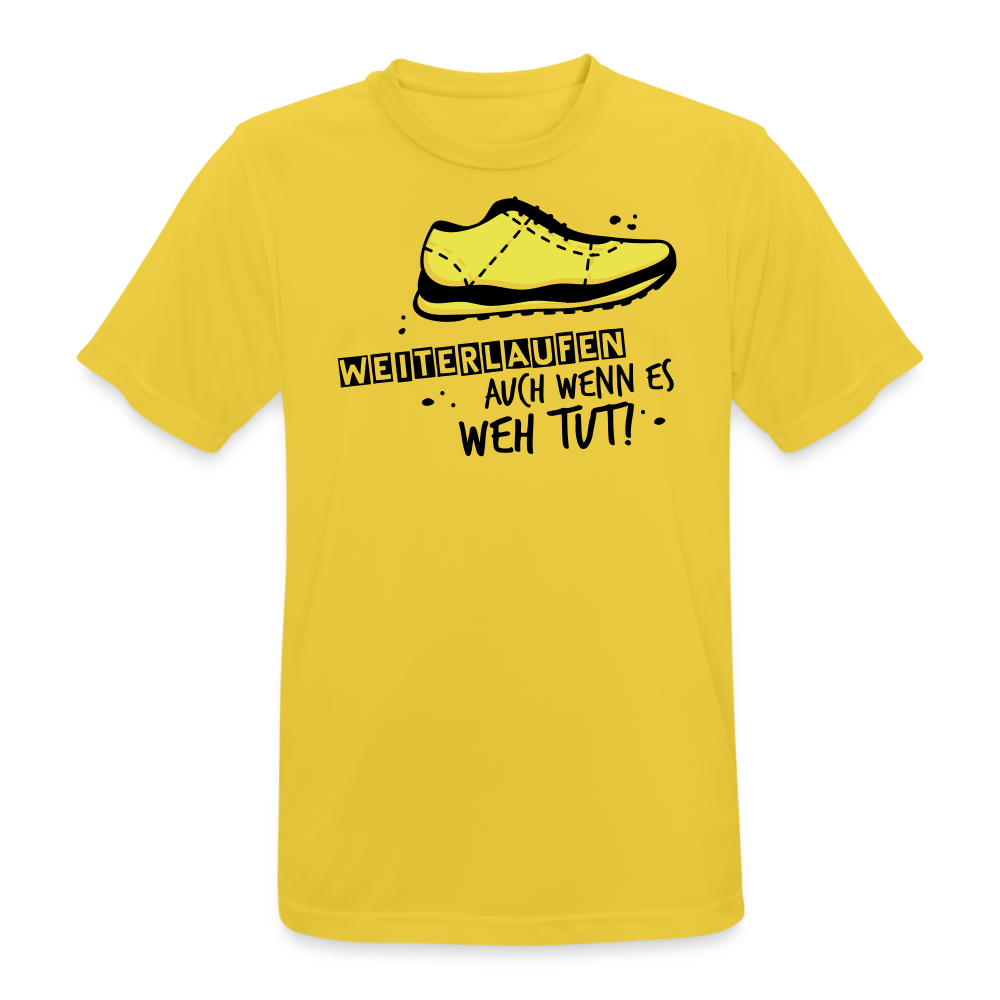 Men’s Running T-Shirt - Weiterlaufen - Sonnengelb