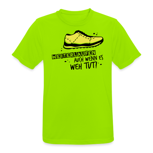 Men’s Running T-Shirt - Weiterlaufen - Neongrün