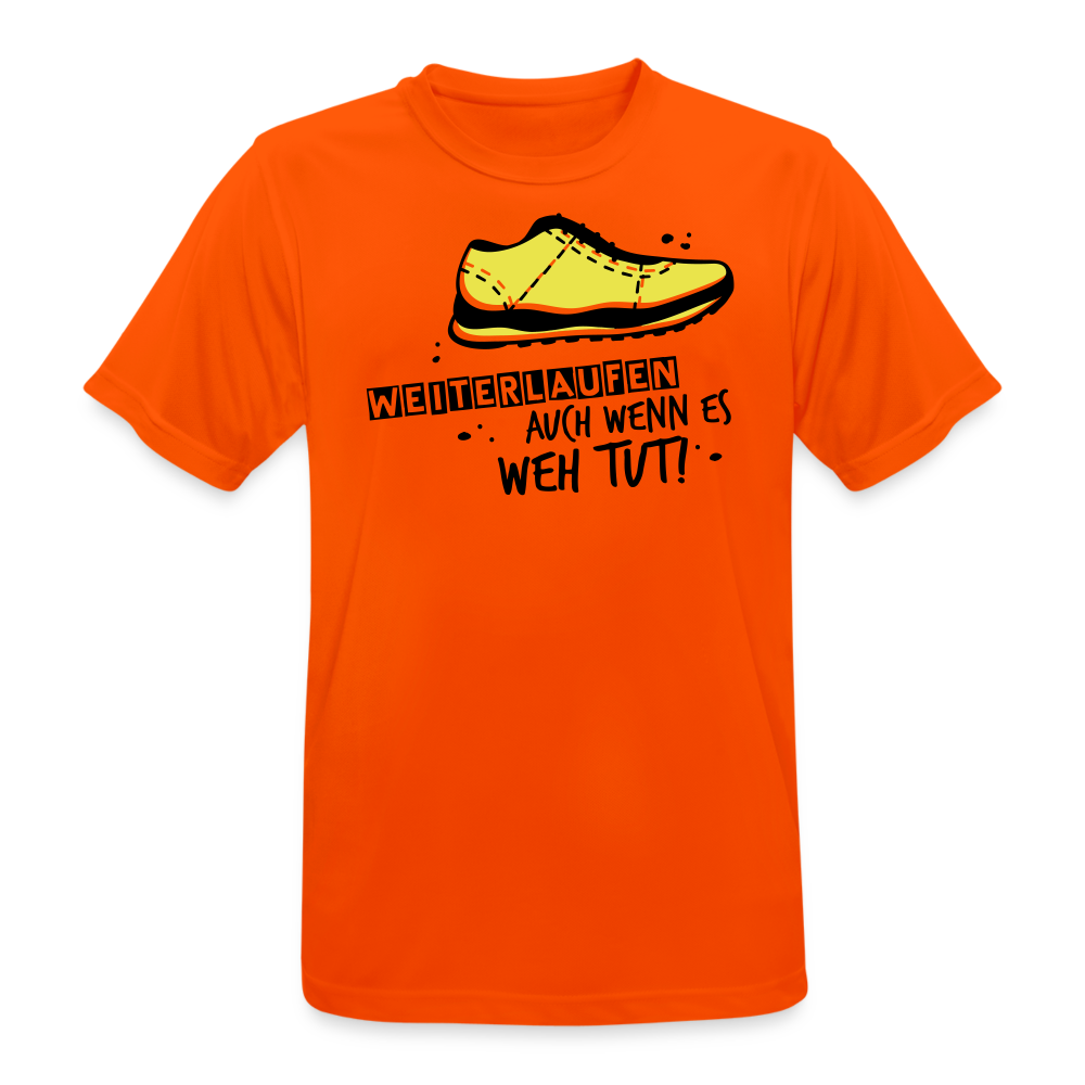 Men’s Running T-Shirt - Weiterlaufen - Neonorange