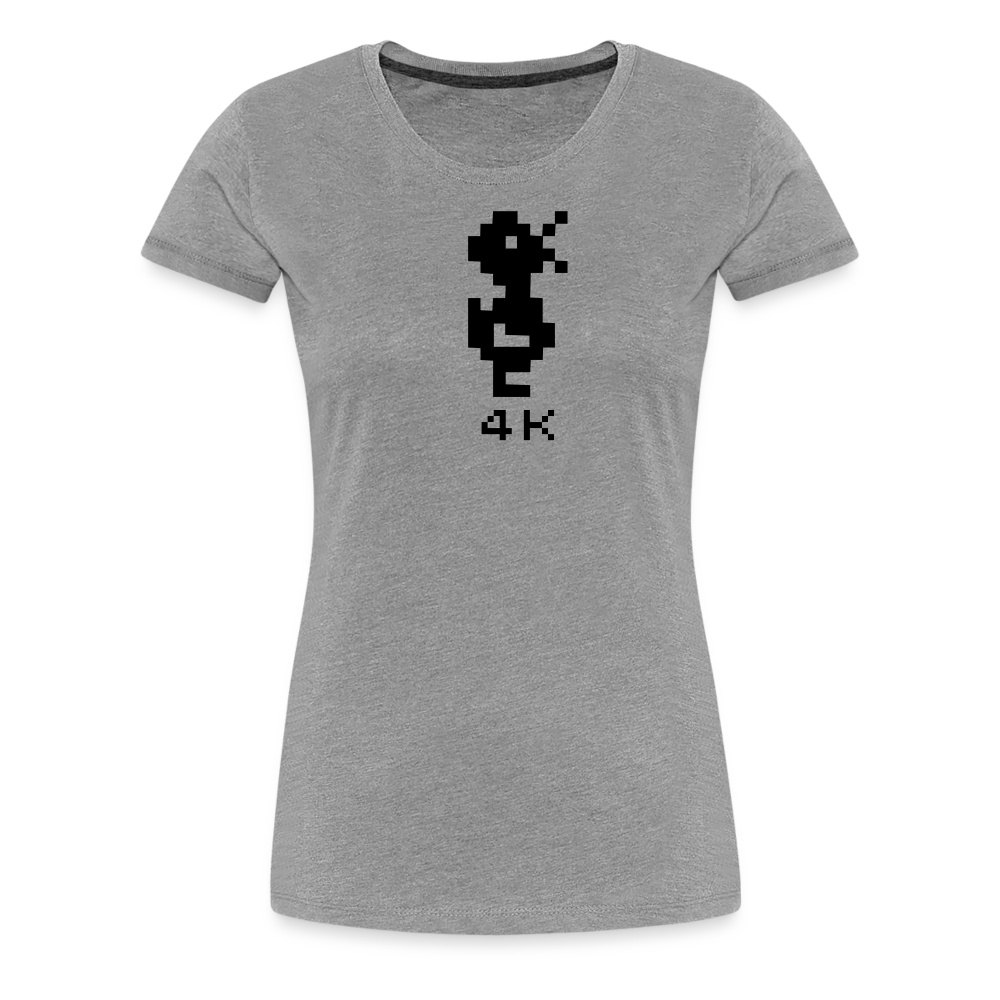 Girl’s Premium T-Shirt - 4k Ente - Grau meliert