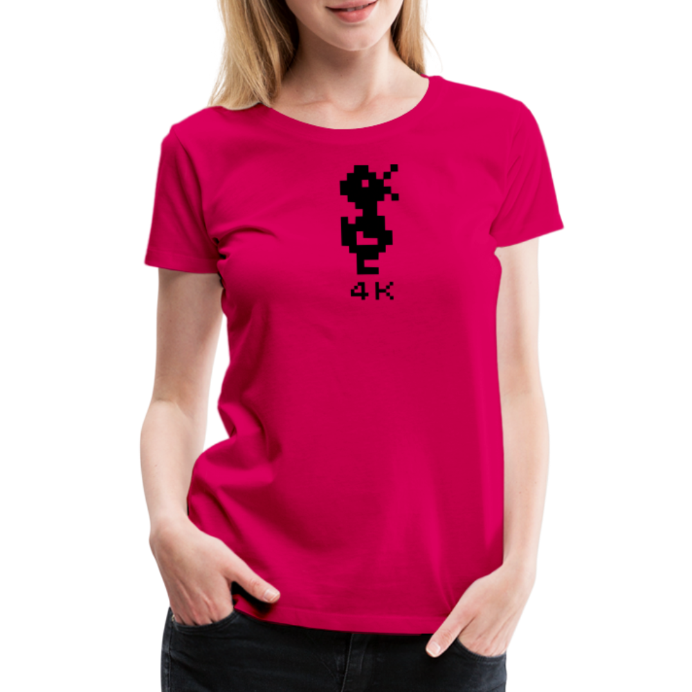 Girl’s Premium T-Shirt - 4k Ente - dunkles Pink