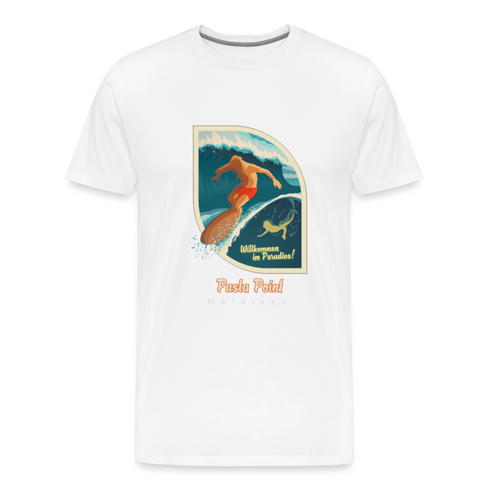 Men’s Premium T-Shirt - Pasta Point - weiß