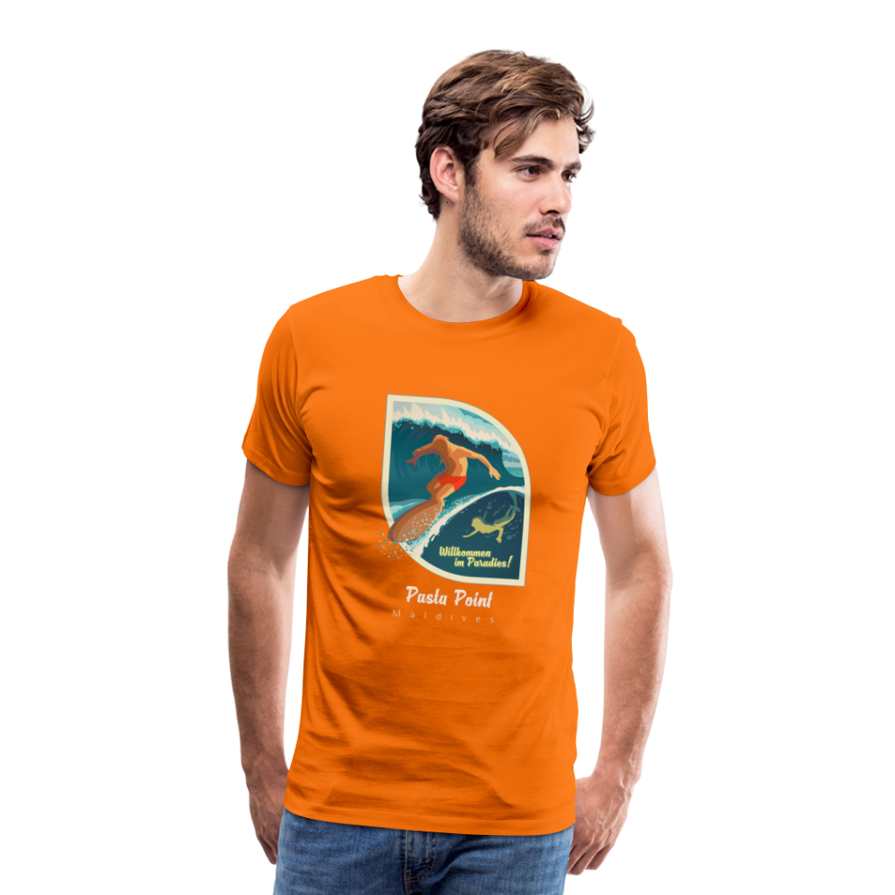 Men’s Premium T-Shirt - Pasta Point - Orange