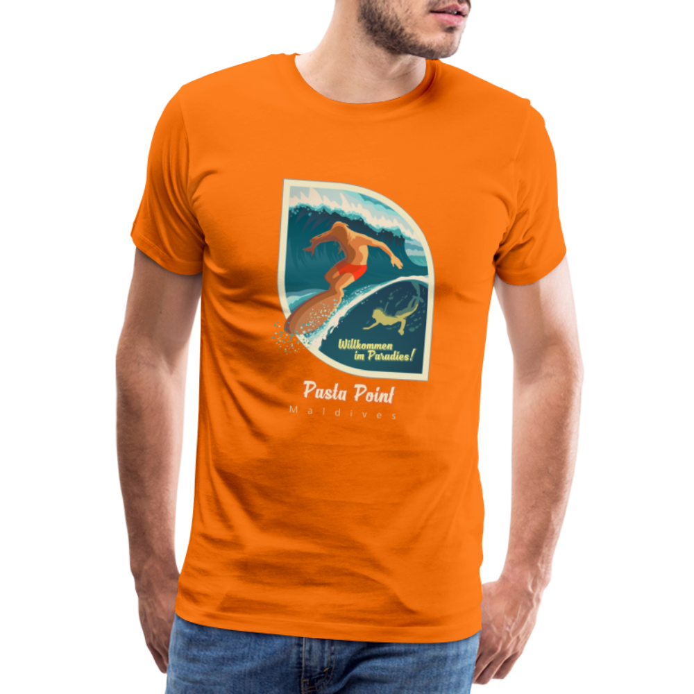 Men’s Premium T-Shirt - Pasta Point - Orange