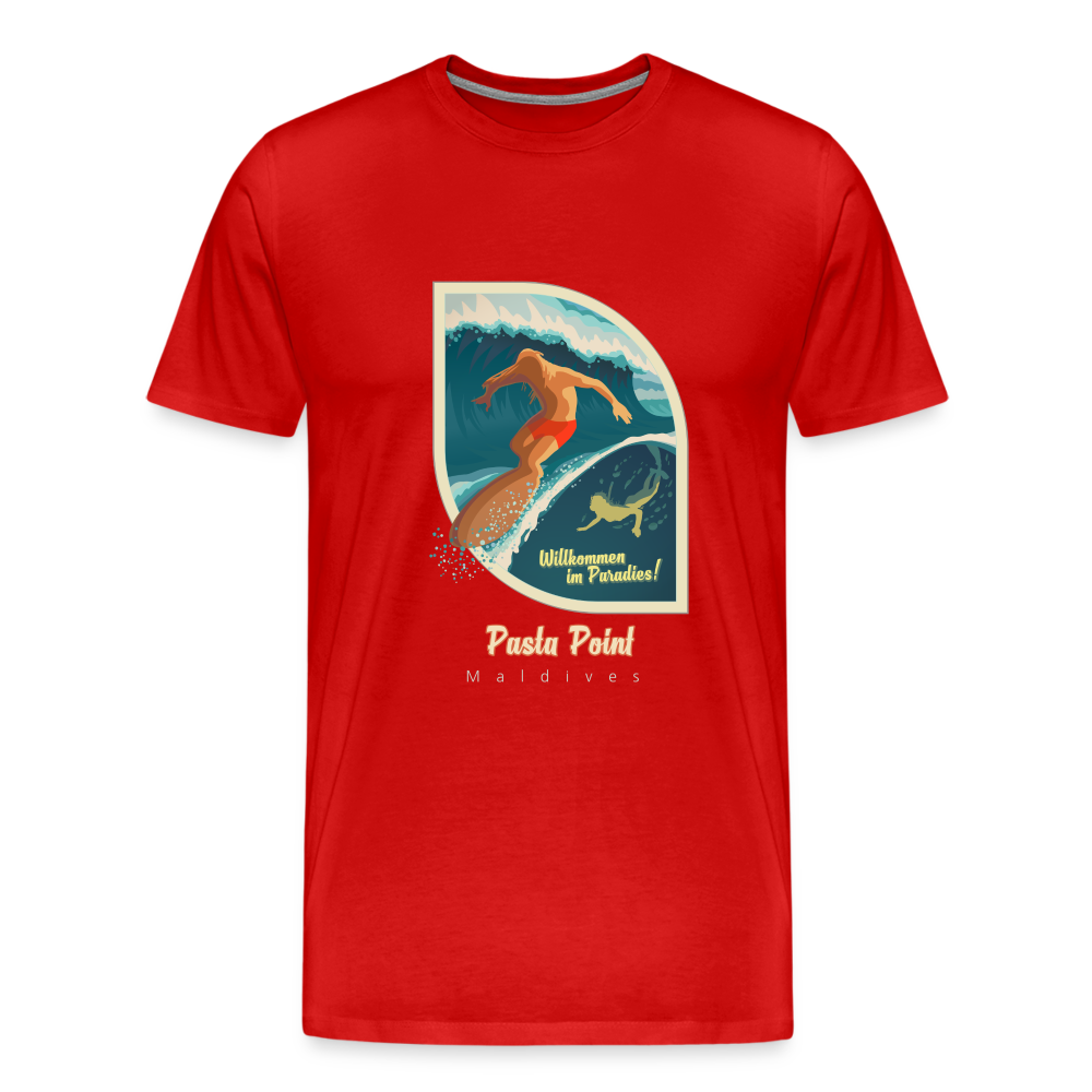Men’s Premium T-Shirt - Pasta Point - Rot