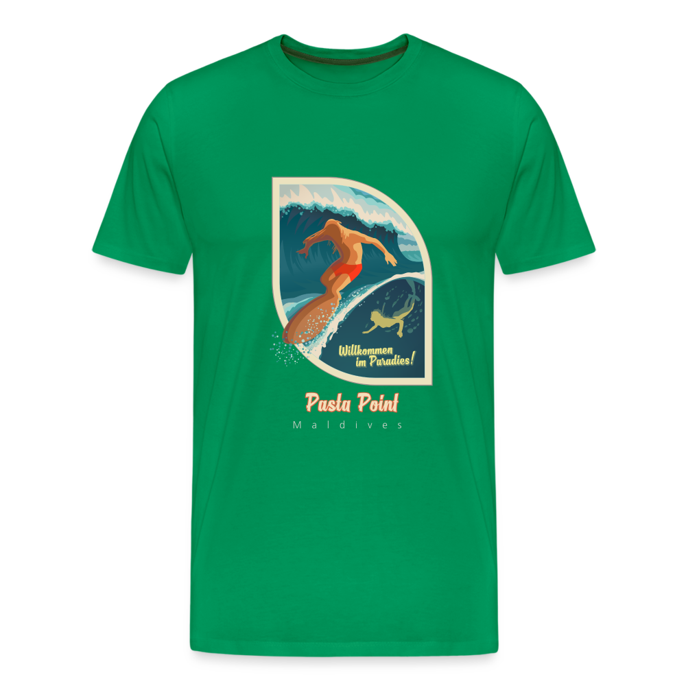 Men’s Premium T-Shirt - Pasta Point - Kelly Green