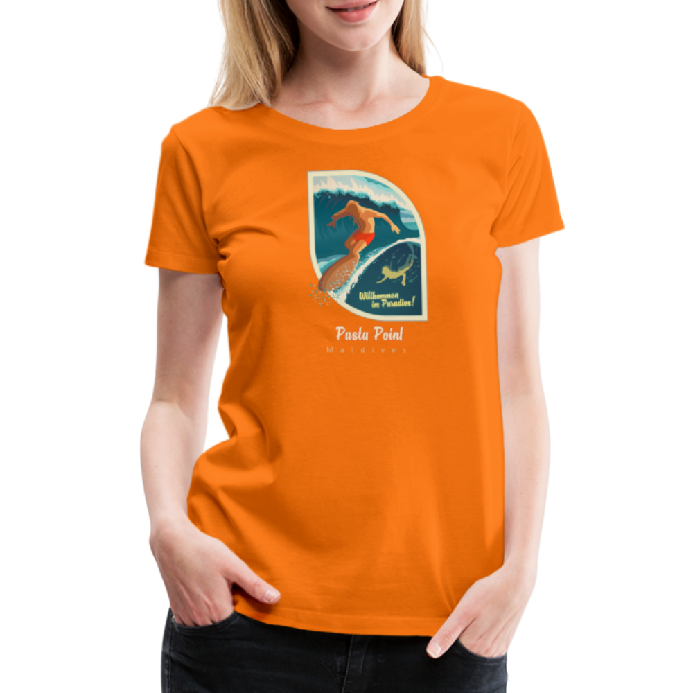 Girl's Premium T-Shirt - Pasta Point - Orange